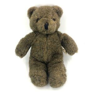 Vintage 1982 Baby Grizzly NORTH AMERICAN BEAR CO. Brown 10” Black Eyes & Nose